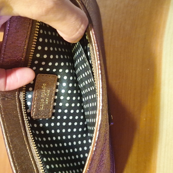 Kate Spade Bronze Wristlet NWOT - Picture 3 of 6